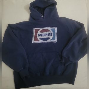 Large sweatshirt Hoodie Offical Pepsi Logo